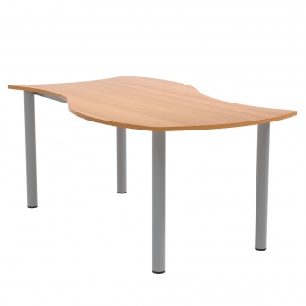 Wellentisch Rechteck, 160x80 (B/T), 72 cm hoch, Wellentisch Rechteck, 160x80 (B/T), 72 cm hoch,